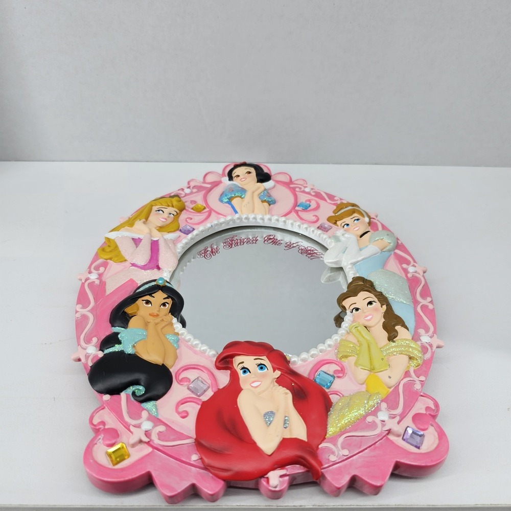 6 Disney Princess Mirror The Fairest of All Collectable Table top Decorative